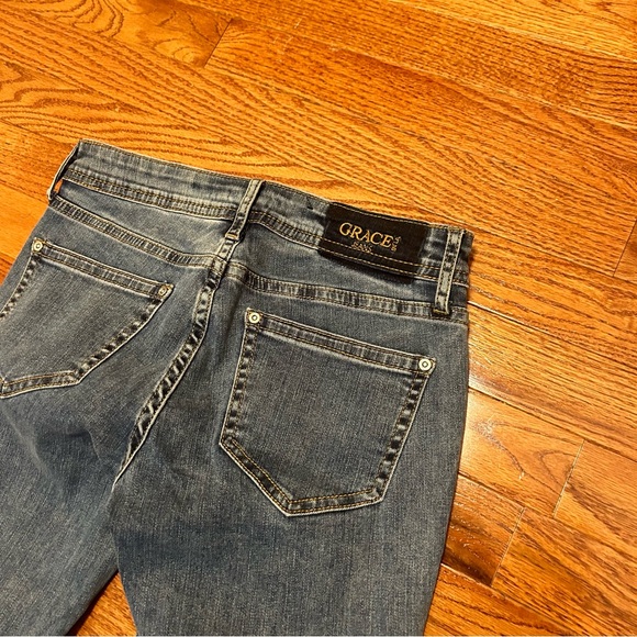 GRACE in LA JEANS Zipper Leg Women’s size 27 Skinny Jeans - Picture 5 of 9